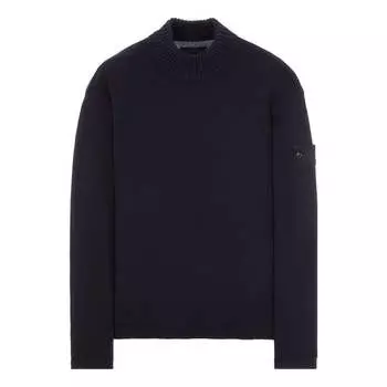 Свитер wool turtleneck sweater 'black' Stone Island, черный