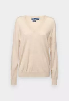 Свитер WOOL V-NECK SWEATER Ralph Lauren, песочный