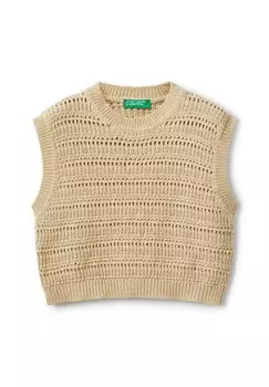 Свитер WORKED United Colors of Benetton, бежевый