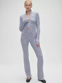 Свитер вязанной вязки Carter Frankies Bikinis, цвет Heather Grey