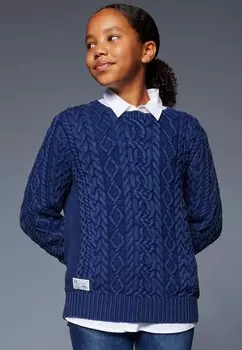 Свитер вязаный ARAN CABLE Polo Ralph Lauren, цвет freshwater