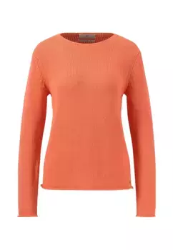 Свитер вязаный FYNCH-HATTON, с заклепками по бокам, коралловый