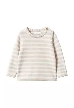 Свитер вязаный KENT Mango Kids, цвет sable