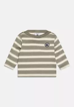 Свитер вязаный MARINIERE UNISEX Petit Bateau, цвет marecage/avalanche