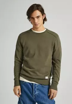 Свитер вязаный MOE Pepe Jeans, цвет military green