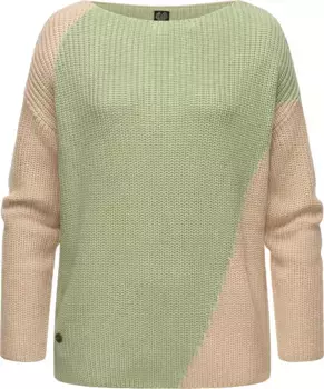 Свитер вязаный Ragwear "Ebbeline-Block", женский вязаный свитер, зеленый