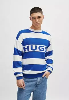 Свитер вязаный SOBUEH HUGO, цвет dunkelblau drei