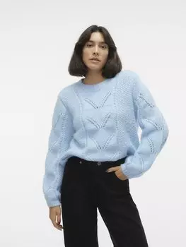 Свитер вязаный VMSOF O NECK Vero Moda, цвет blue bell