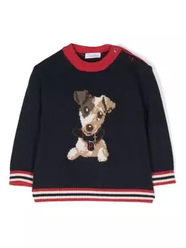 Свитер вязки интарсия Patachou, синий