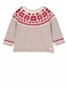 Свитер вязки интарсия Tartine Et Chocolat, серый