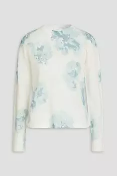 Свитер вязки интарсия Vince., белый