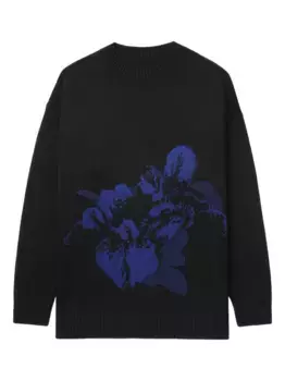 Свитер вязки интарсия Y's, черный