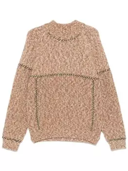 Свитер, вышитый Хенриком Вибсковым Henrik Vibskov, коричневый