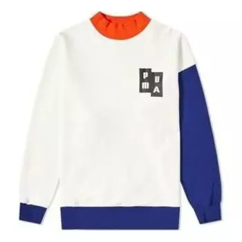Свитер x ader error crewneck sweatshirt 'white' Puma, белый