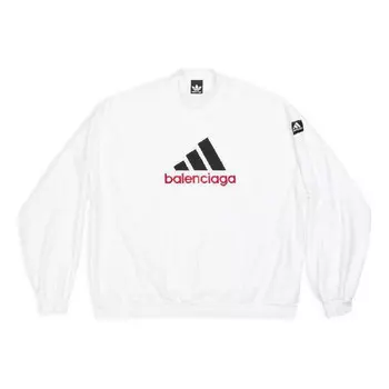 Свитер x adidas oversized sweatshirt 'white' Balenciaga, белый