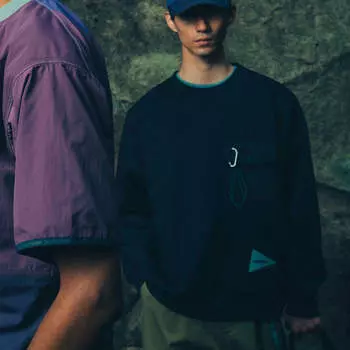 Свитер X And Wander Pocket Sweat Shirt Gramicci, черный