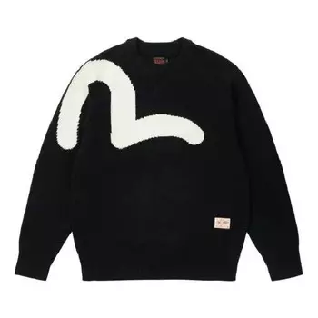 Свитер x evisu seagull knit sweater 'black' Palace, черный