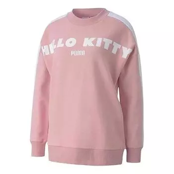 Свитер x hello kitty casualsport round neckknitting hoodie pinkred Puma, красный