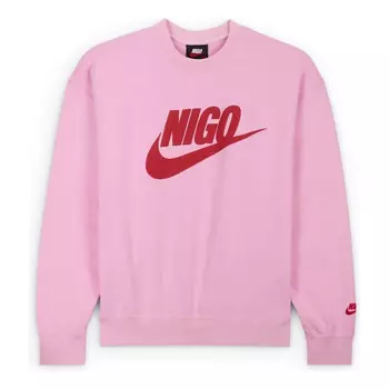 Свитер x nigo fleece sweatshirt 'pink red' Nike, розовый