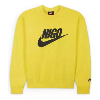 Свитер x nigo fleece sweatshirt 'yellow black' Nike, желтый