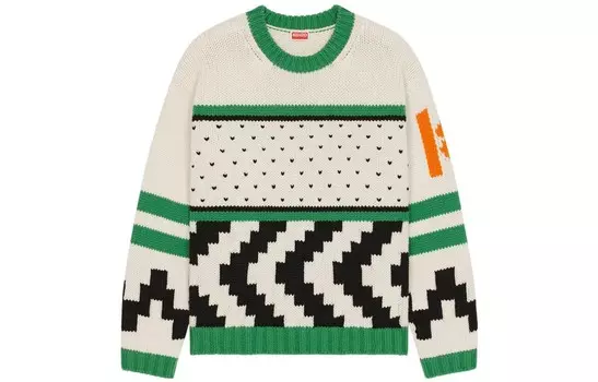 Свитер X Nigo Holiday Season унисекс зеленый Kenzo, зеленый