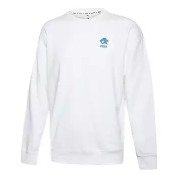 Свитер x sega sweater 'white blue' Puma, белый
