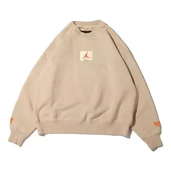 Свитер x shelflife crew-neck sweatshirt 'tan' Air Jordan, мультиколор