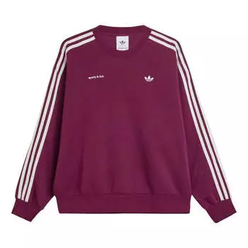 Свитер x sporty & rich sweatshirt Adidas, бургундия