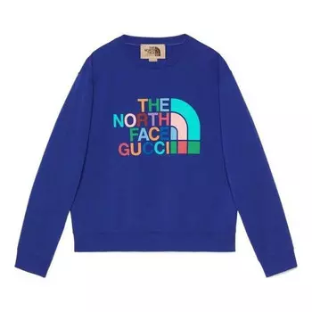 Свитер x the north face sweatshirt 'blue' Gucci, синий