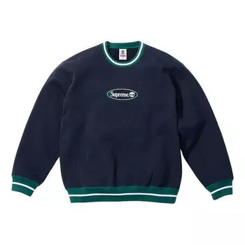 Свитер x timberland crewneck 'navy green' Supreme, синий