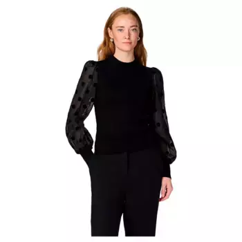 Свитер Yas Dotme, черный