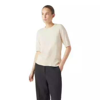 Свитер Yas Lena short sleeve, бежевый