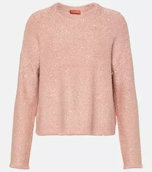 Свитер yasworth металлизированной вязки Altuzarra, розовый