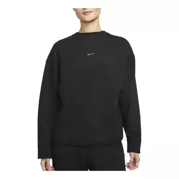 Свитер yoga luxe casual sports round neck pullover hoodie black Nike, черный