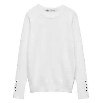 Свитер Zara Basic Knit, белый