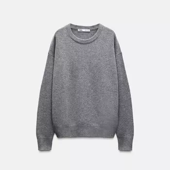 Свитер Zara by Carlyne Cerf Plain 100% Cashmere, серый