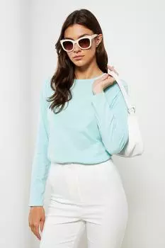 Свитер - Зеленый - Классический крой LC Waikiki, зеленый