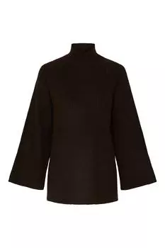 Свитер - Зеленый - Классический крой PIECES, зеленый