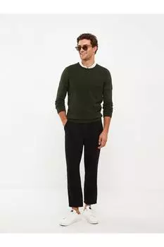 Свитер - Зеленый - Приталенный LC Waikiki, зеленый