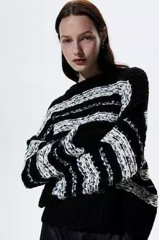 Свитер жаккардовой вязки H&M, мультиколор