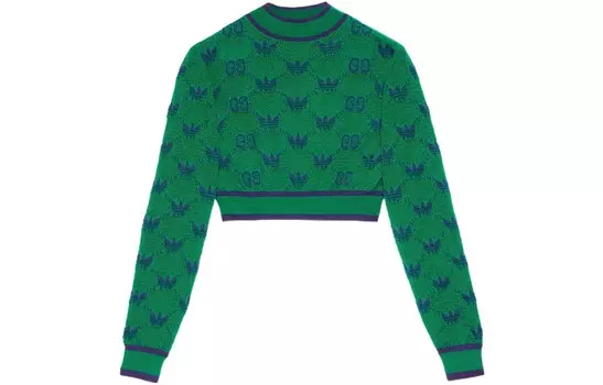 Свитер женский Adidas X Gucci Cashmere, зеленый