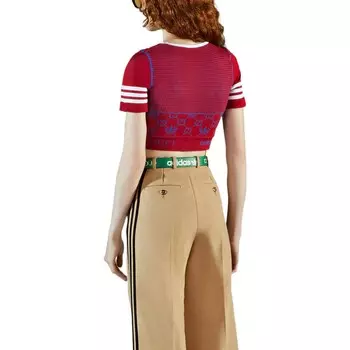 Свитер женский Adidas X Gucci, красный