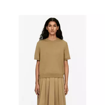 Свитер женский Arket с короткими рукавами, темно-бежевый