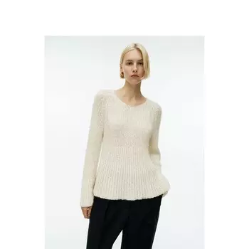 Свитер женский Arket с V-образным вырезом, бежевый