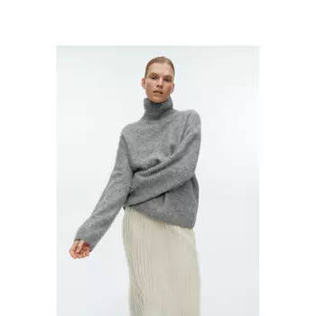 Свитер женский Arket с высоким воротником, серый