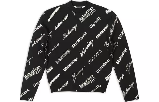 Свитер женский Balenciaga, черный