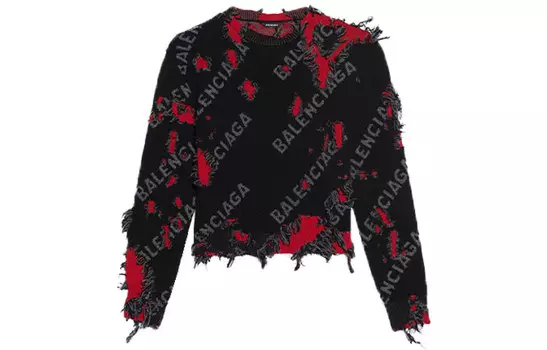 Свитер женский Balenciaga короткий, серый