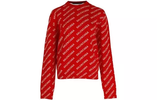 Свитер женский Balenciaga, красный