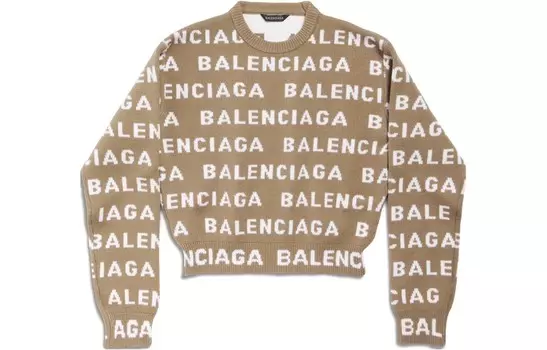 Свитер женский Balenciaga, темно-бежевый