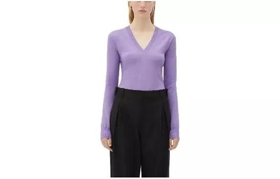 Свитер женский Bottega Veneta, сиреневый / фиолетовый
